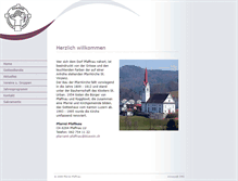 Tablet Screenshot of pfarrei-pfaffnau.ch